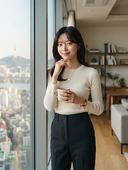 16. Bangs with Side Part