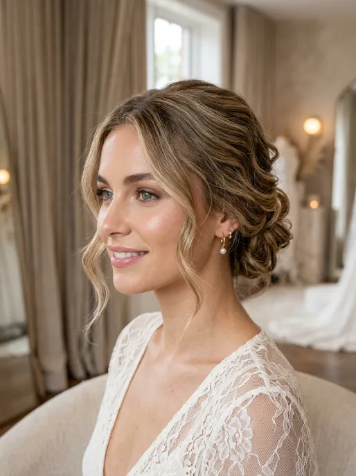 19. Beach Waves Updo