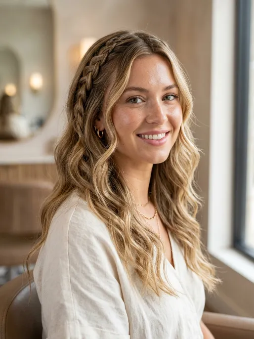 5. Beach Waves with Braided Detail