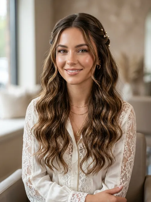 13. Beach Waves with Front Twists