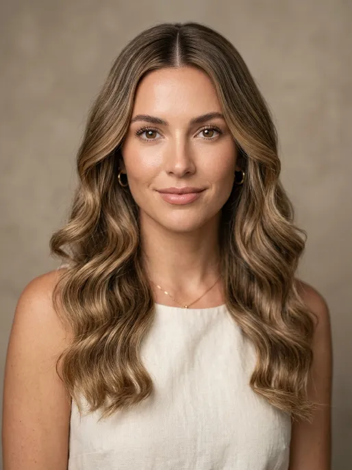 2. Beach Waves with a Middle Part