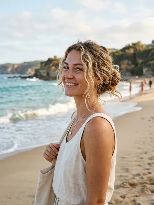 22. Beachy Messy Bun