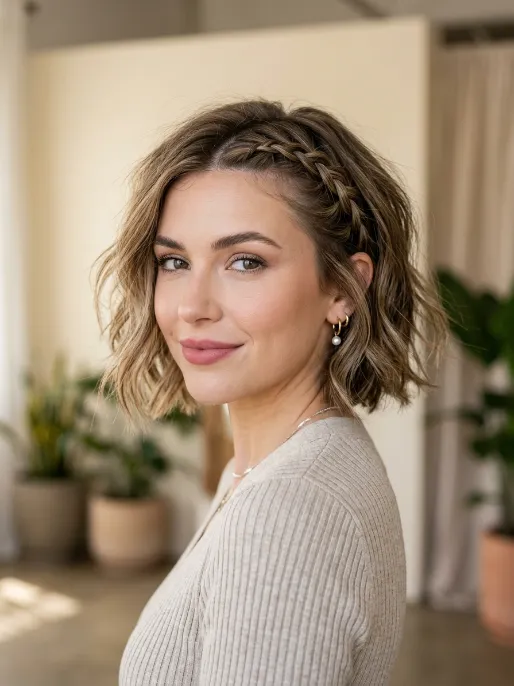 13. Bob with Braided Detail