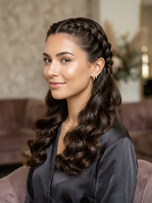 16. Braid with Curled Ends