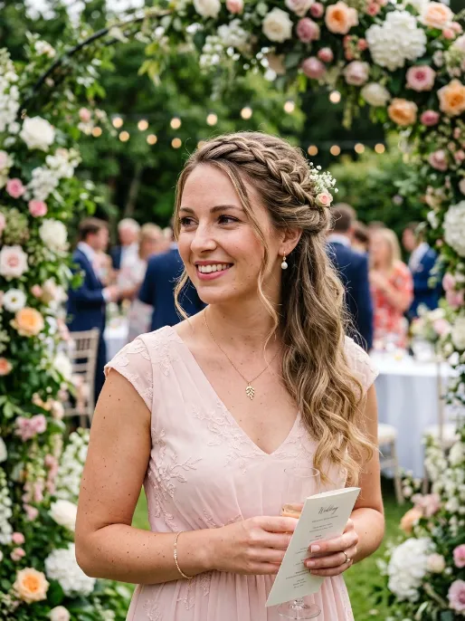 12. Braided Half Up Style