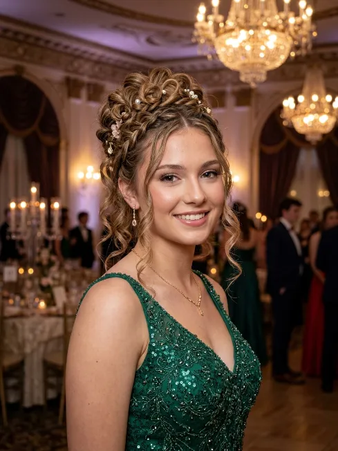 3. Braided Updo