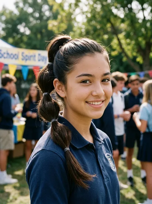 15. Bubble Ponytail