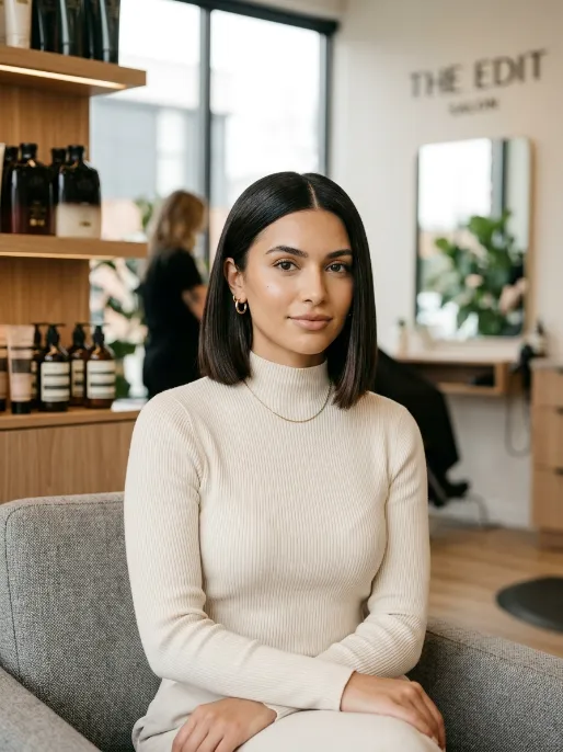 1. Classic Blunt Bob