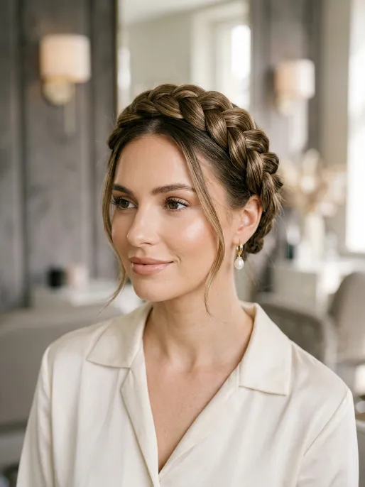 1. Classic Crown Braid