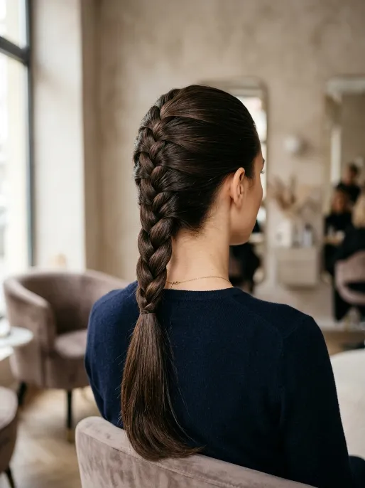 1. Classic Single French Braid