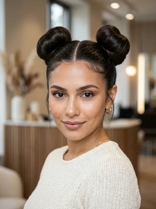 1. Classic Space Buns