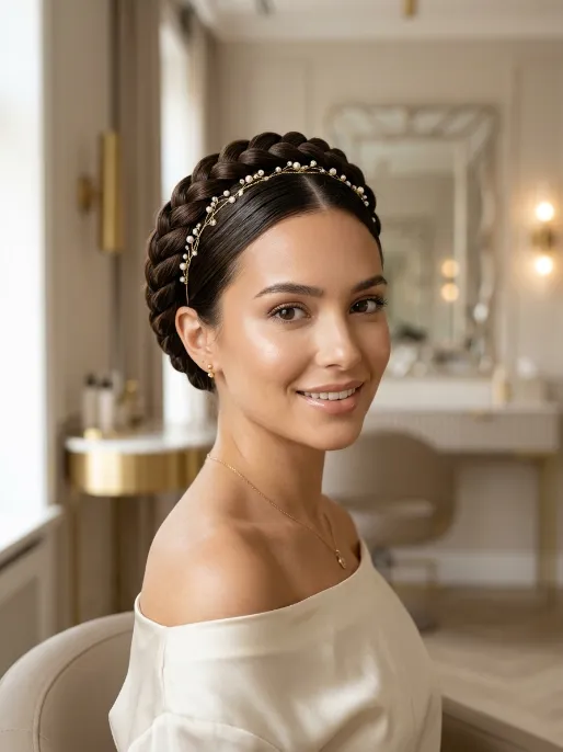 21. Crown Braid with Headband Base