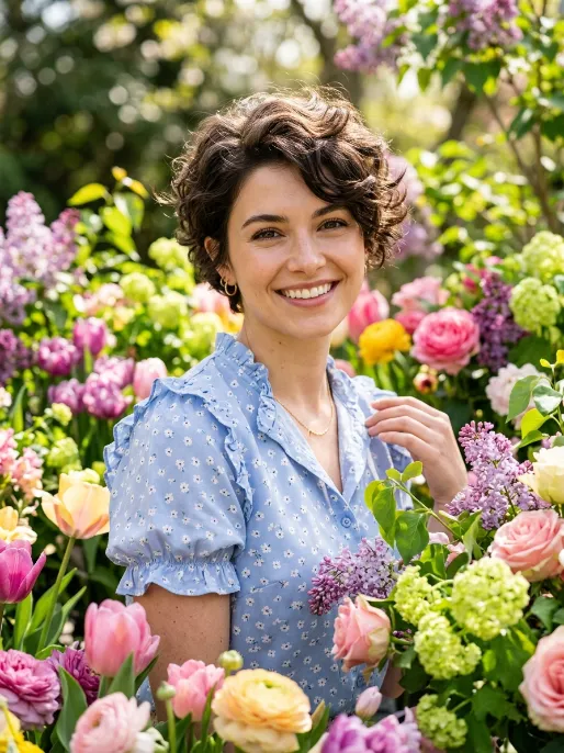 29. Curled Pixie with Volume