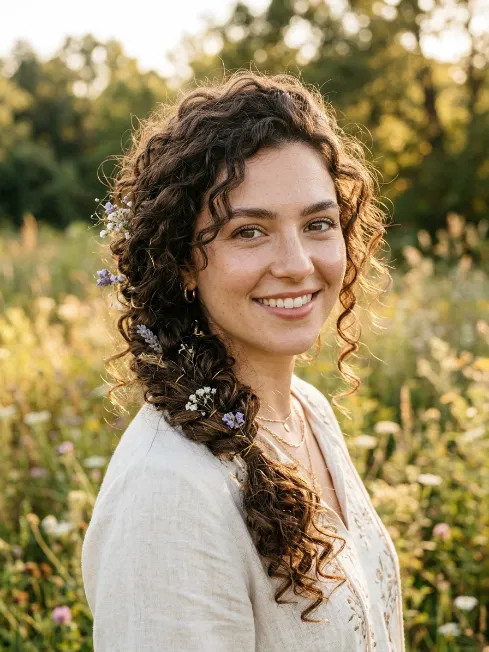 20. Curly Boho Braid