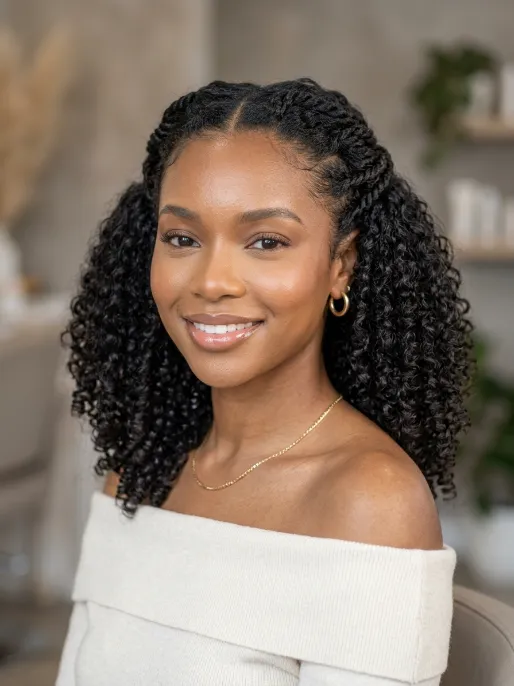 15. Curly Front Twists