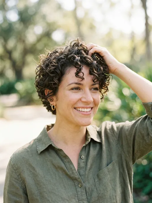 5. Curly Pixie