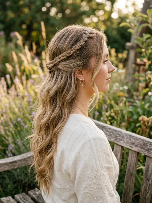 4. Double Braided Half Up