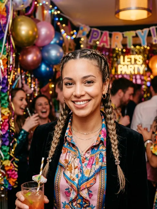19. Double Braided Pigtails