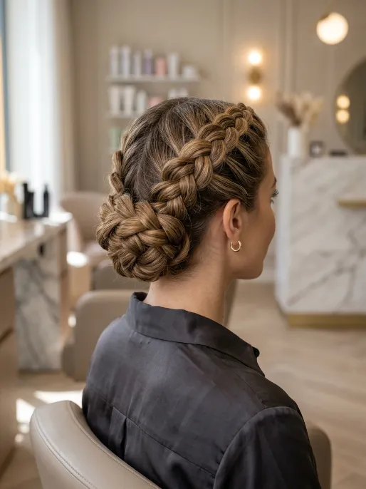 18. Double Dutch Crown Braid