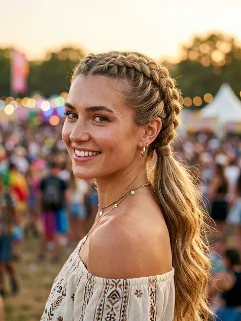 18. Double Dutch into Ponytail