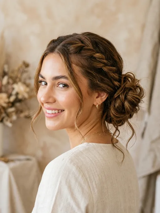 21. Double Twisted Messy Bun
