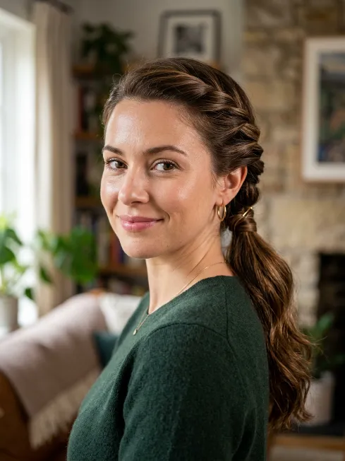 20. Double Twisted Ponytail