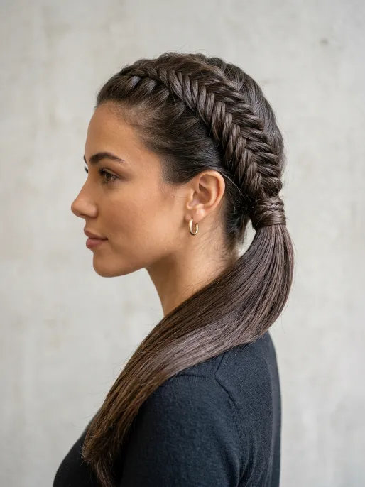 2. Fishtail Ponytail