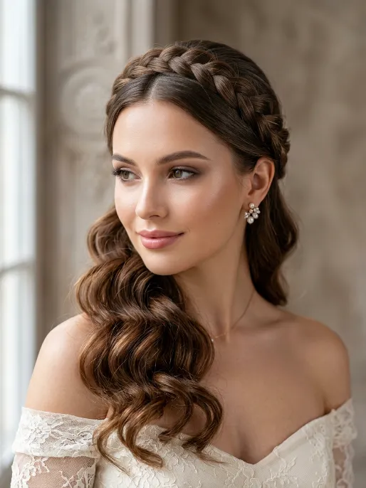 9. French Braid Crown