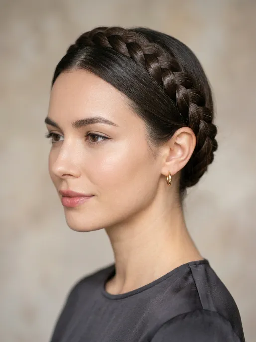 4. French Crown Braid
