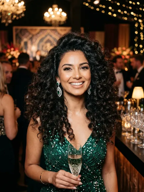 1. Full Bouncy Curls