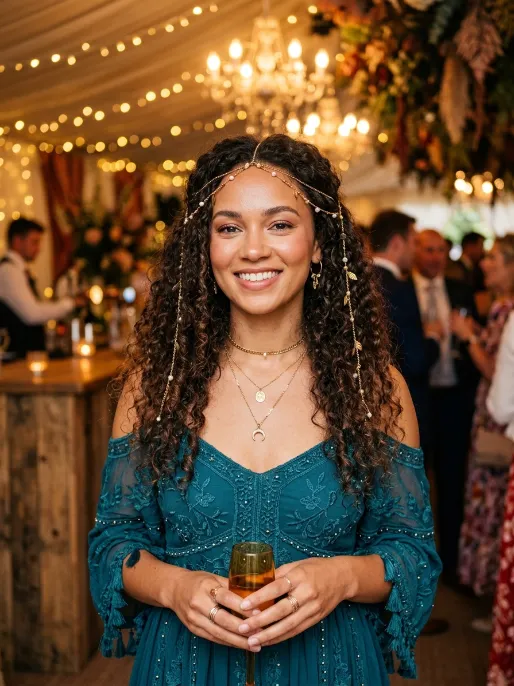16. Hair Chains and Loose Curls