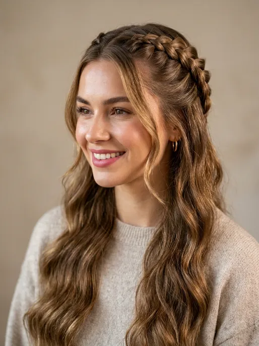 5. Half Up Dutch Braid