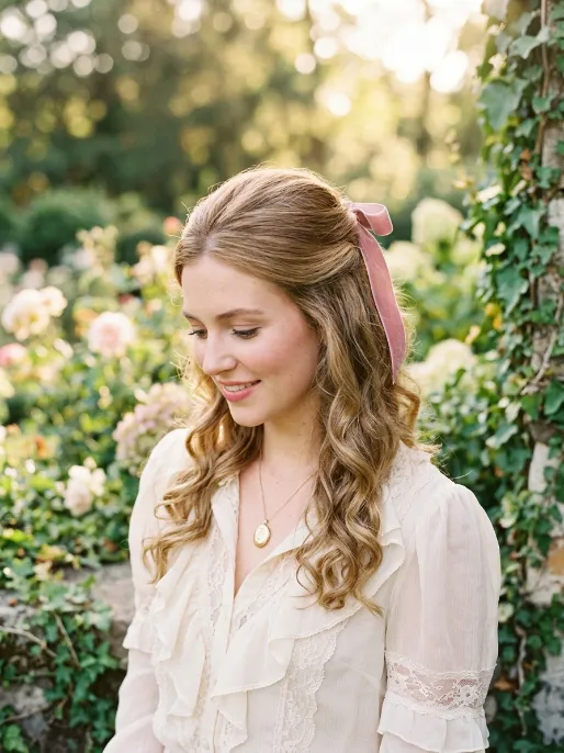13. Half Up with a Bow