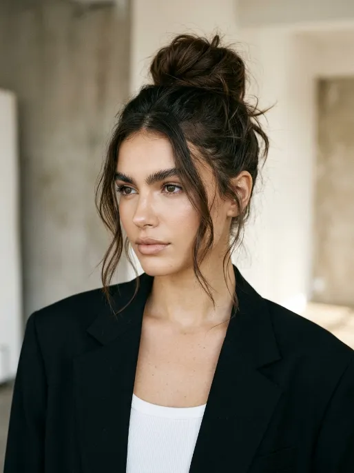 24. High Fashion Undone Bun