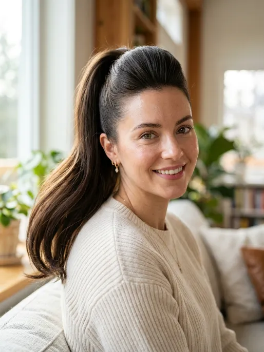 2. High Ponytail