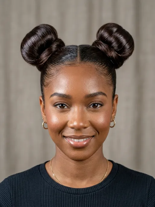 2. High Space Buns