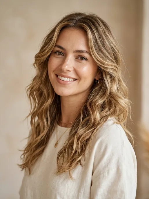 2. Layered Beach Waves