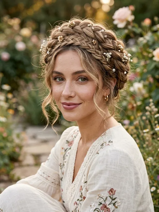 8. Layered Braided Crown