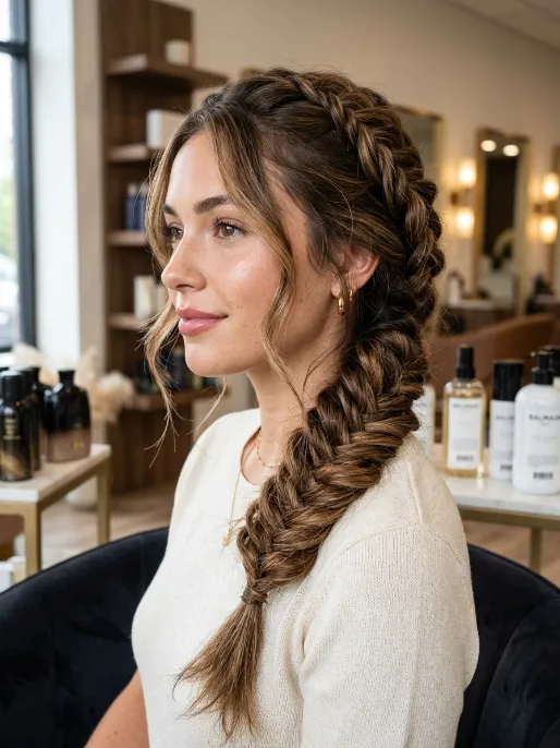 10. Layered Fishtail Braid