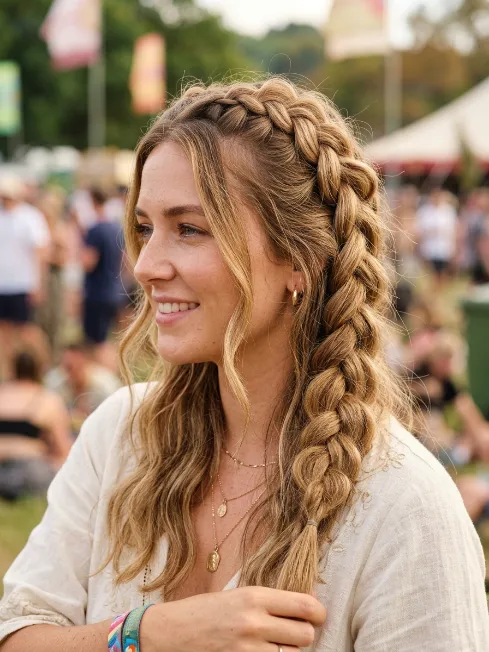 16. Loose Dutch Braid