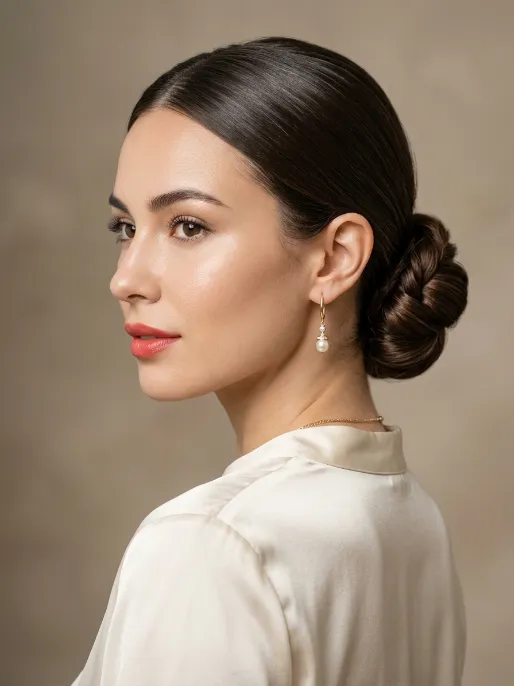 3. Low Bun