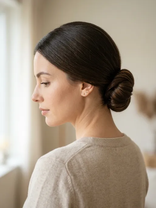 3. Low Bun
