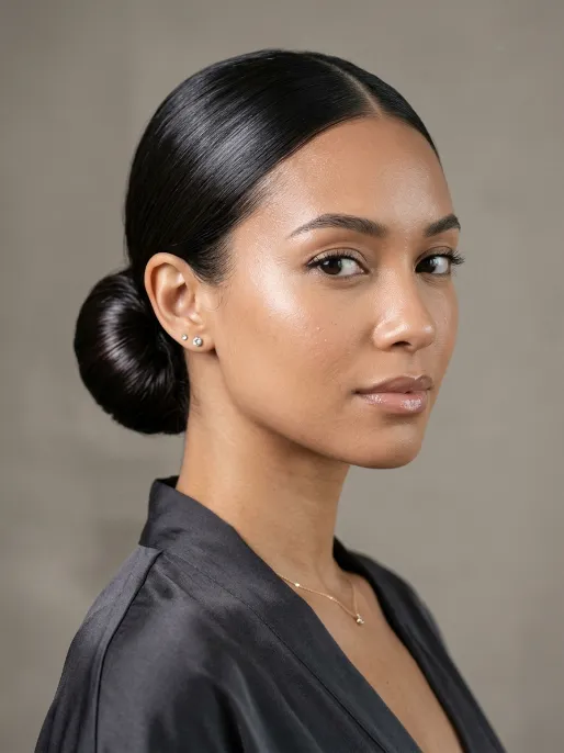 3. Low Bun