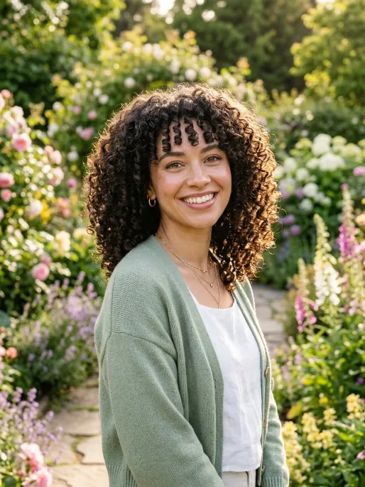14. Natural Curls with a Light Curl Cream