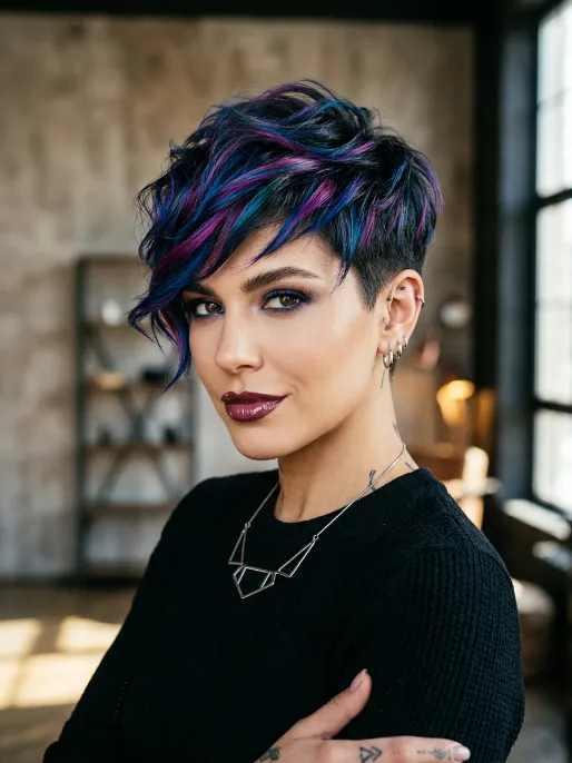 14. Pixie with Bold Color