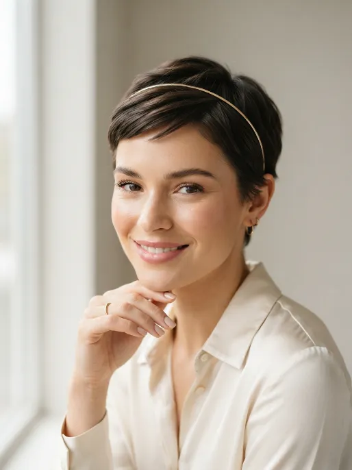 21. Pixie with Headband