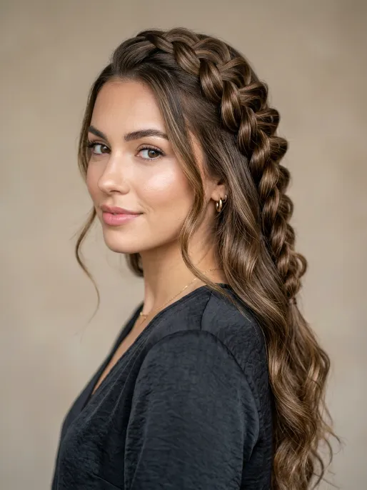 21. Reverse Waterfall Braid