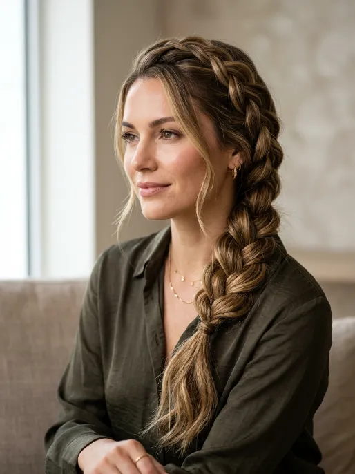 4. Side French Braid