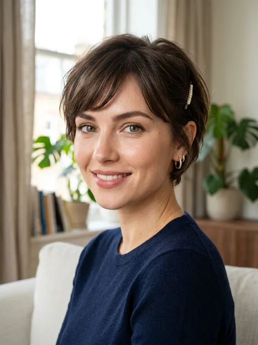 7. Side Swept Bangs