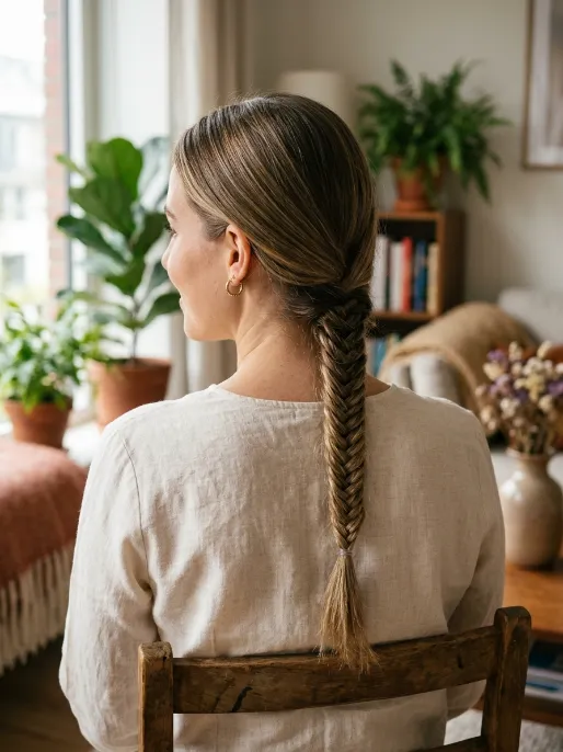 13. Simple Fishtail Braid
